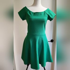 Y2K Emerald Green Skater Dress || Wetseal|| Size M